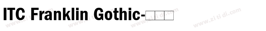 ITC Franklin Gothic字体转换
